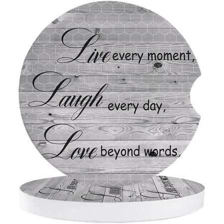FMSHPON Inspirational Quotes Motivational Words Retro Wooden Grain Set of 6 Car Coaster for Drinks Absorbent Ceramic Stone Coasters Cup Mat with Cork Base for Home Kitchen Room Coffee Table Bar Decor
FMSHPON Inspirational Quotes Motivational Words Retro Wooden Grain Set of 6 Car Coaster for Drinks Absorbent Ceramic Stone Coasters Cup Mat with Cork Base for Home Kitchen Room Coffee Table Bar Decor