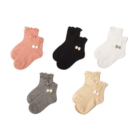 Gwenvenni Toddler Girls Ruffle Cotton Basic Ankle Bow Socks Child Kids Crew Socks,Age 1-3
Gwenvenni Toddler Girls Ruffle Cotton Basic Ankle Bow Socks Child Kids Crew Socks,Age 1-3