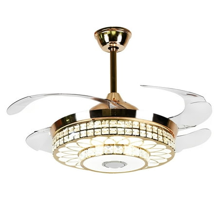 FINE MAKER Crystal Ceiling Fan with Light Rmote Control Bluetooth Speaker 3 Speed Wind Fandelier 3 Color LED Invisible Blade Fan Chandelier for Living Room Bedroom 42 Gold Metal Finish
FINE MAKER Crystal Ceiling Fan with Light Rmote Control Bluetooth Speaker 3 Speed Wind Fandelier 3 Color LED Invisible Blade Fan Chandelier for Living Room Bedroom 42 Gold Metal Finish