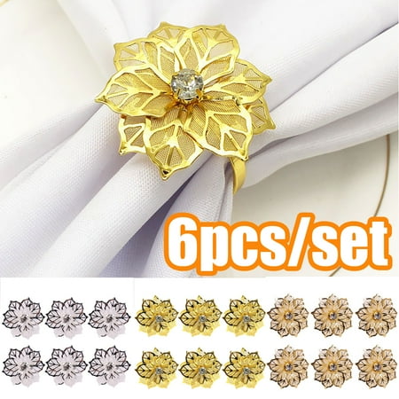 Beechoice 6Pcs Metal Napkin Rings with Hollow Out Flower Napkin Ring Holders for Wedding Party Holiday Banquet Christmas Dinner Delicate Serviette Buckles Decor Favor
Beechoice 6Pcs Metal Napkin Rings with Hollow Out Flower Napkin Ring Holders for Wedding Party Holiday Banquet Christmas Dinner Delicate Serviette Buckles Decor Favor