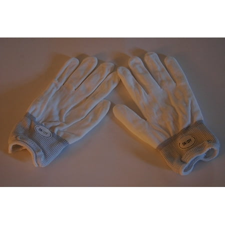 Multi-color Led Gloves , Adult, White, Raver Hands LED Light Show Gloves in WHITE By blinkee