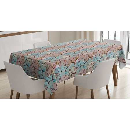 Abstract Tablecloth Soft Colored Composition of Pale Pink and Blue Tone Background with Tangled Lines Rectangular Table Cover for Dining Room Kitchen 52 X 70 Inches Multicolor by Ambesonne
Abstract Tablecloth Soft Colored Composition of Pale Pink and Blue Tone Background with Tangled Lines Rectangular Table Cover for Dining Room Kitchen 52 X 70 Inches Multicolor by Ambesonne