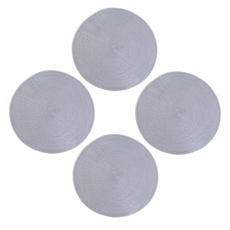 Rainbow 4x Durable And Elegant Round Place Mats For Dining Heat-Resistant And Stain Resistant Table Coaster silver grey
Rainbow 4x Durable And Elegant Round Place Mats For Dining Heat-Resistant And Stain Resistant Table Coaster silver grey