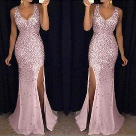 Leesechin Womens Dresses Clearance V-Neck Split fork Small Tailing Long Dress Party Full Dress
Leesechin Womens Dresses Clearance V-Neck Split fork Small Tailing Long Dress Party Full Dress