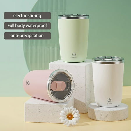 Riguas 1 Set 350ml Automatic Mixing Cup Double-click Start Waterproof Low Noise Electric Self Stirring Coffee Milk Mixing Cup Kitchen Supply
Riguas 1 Set 350ml Automatic Mixing Cup Double-click Start Waterproof Low Noise Electric Self Stirring Coffee Milk Mixing Cup Kitchen Supply
