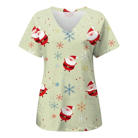 Christmas Scrub Tops for Women Cute Xmas Reindeer Graphic Print Basic Loose Short Sleeve Sweatshirt Vintge Fall Winter Sweaters Shirts
Christmas Scrub Tops for Women Cute Xmas Reindeer Graphic Print Basic Loose Short Sleeve Sweatshirt Vintge Fall Winter Sweaters Shirts