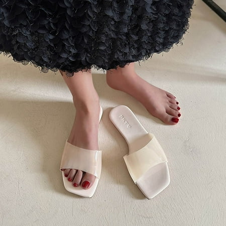 Fanxing Womens Mini Heels Slides Dressy Summer Casual Slippers Open Toe One Strap Transparent Fashion Boho Beach Sandals
Fanxing Womens Mini Heels Slides Dressy Summer Casual Slippers Open Toe One Strap Transparent Fashion Boho Beach Sandals