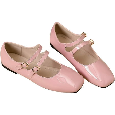 Pfhytec LU Women s Square Toe Classic Mary Jane Flats Soft PU Leather Walking Shoes Comfortable Slip-ons Solid Color Dress Shoes
Pfhytec LU Women s Square Toe Classic Mary Jane Flats Soft PU Leather Walking Shoes Comfortable Slip-ons Solid Color Dress Shoes