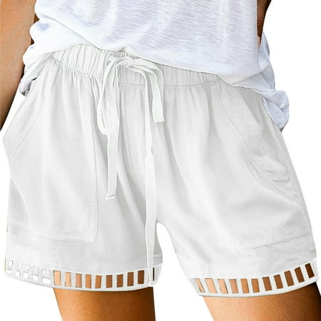 Wyongtao Shorts for Women Casual Summer Solid Drawstring Elastic waist High Waiste Athletic Yoga Beach Sports Shorts,S
Wyongtao Shorts for Women Casual Summer Solid Drawstring Elastic waist High Waiste Athletic Yoga Beach Sports Shorts,S