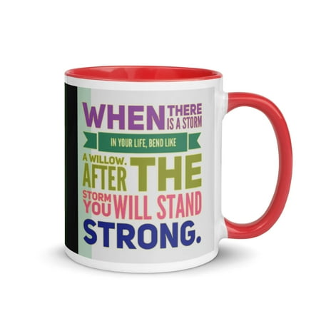 GloWell Designs - Mug with Color Inside - Motivational Quote - Bend Like a Willow
GloWell Designs - Mug with Color Inside - Motivational Quote - Bend Like a Willow