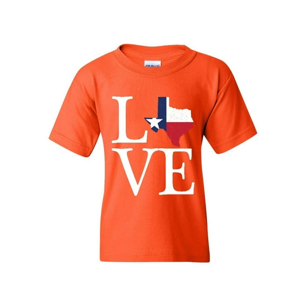 Love Texas Unisex Youth Shirts T-Shirt Tee