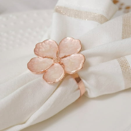 Opilotech Napkin Rings Set of 12 Rose Gold Flower Napkin Rings for Elegant Table Decoration Dine i
Opilotech Napkin Rings Set of 12 Rose Gold Flower Napkin Rings for Elegant Table Decoration Dine i