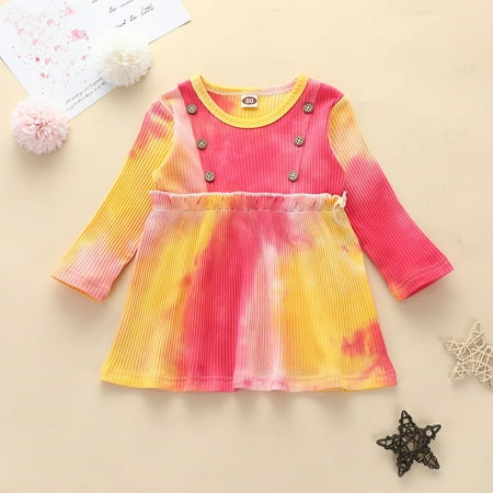 Augper Toddler Dress Winter Fall Dresses Clearance Toddler Kids Baby Girls Long Sleeve Knit Tie-Dye Printed Dress Princess Outfits Red
Augper Toddler Dress Winter Fall Dresses Clearance Toddler Kids Baby Girls Long Sleeve Knit Tie-Dye Printed Dress Princess Outfits Red