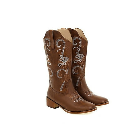 UKAP Women s Embroidered Comfort Western Cowgirl Vintage Work Mid Calf Boots Dark Brown 12
UKAP Women s Embroidered Comfort Western Cowgirl Vintage Work Mid Calf Boots Dark Brown 12