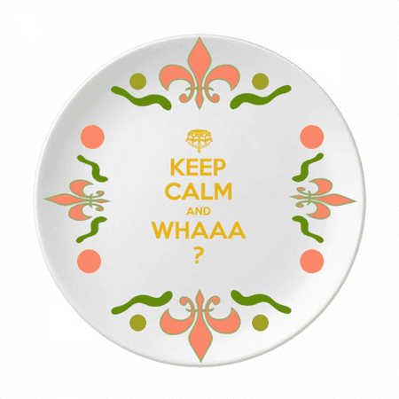 Quote Keep Calm And WHAAA Yellow Flower Ceramics Plate Tableware Dinner Dish
Quote Keep Calm And WHAAA Yellow Flower Ceramics Plate Tableware Dinner Dish