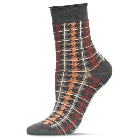 MeMoi Women s Houndstooth Plaid Roll Top Cotton-Blend Crew Sock - Womens - Female
MeMoi Women s Houndstooth Plaid Roll Top Cotton-Blend Crew Sock - Womens - Female