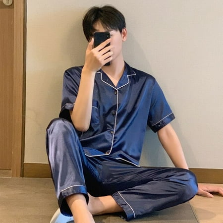 QWZNDZGR Spring Silk Couple Pajamas For Men and Women 2Pcs Pijama Lounge Bedroom Male Home Clothes Suit Satin Pyjamas Couples Pajama Sets
QWZNDZGR Spring Silk Couple Pajamas For Men and Women 2Pcs Pijama Lounge Bedroom Male Home Clothes Suit Satin Pyjamas Couples Pajama Sets