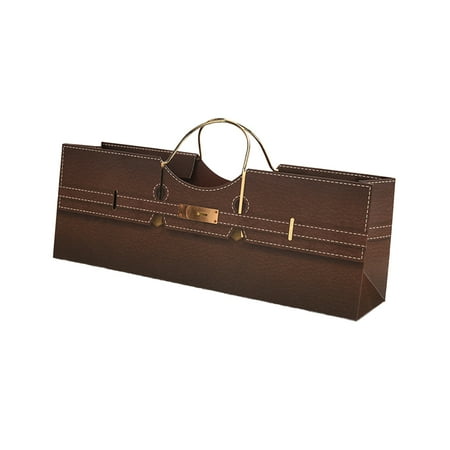 OUNONA 1 Pc Creative Horizontal Wine Storage Bag Portable Foldable Grape Wine Gift Bag Beer Carrier Tote Gift Bag - 35.5x9x12.5cm (Coffee)
OUNONA 1 Pc Creative Horizontal Wine Storage Bag Portable Foldable Grape Wine Gift Bag Beer Carrier Tote Gift Bag - 35.5x9x12.5cm (Coffee)