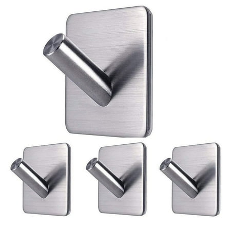 FULIER Adhesive Hooks Heavy Duty Wall Hooks Waterproof Stainless Steel Hooks 4-Packs
FULIER Adhesive Hooks Heavy Duty Wall Hooks Waterproof Stainless Steel Hooks 4-Packs
