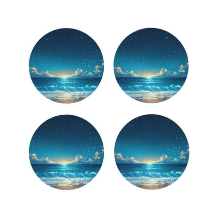 Leather Coasters with Heat-resistant for Drinks Night Sky Beach Scene -标题2 Round Shape
Leather Coasters with Heat-resistant for Drinks Night Sky Beach Scene -标题2 Round Shape