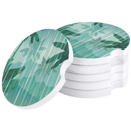 ZHANZZK Summer Green Tropical Plant Banana Leaf Set of 4 Car Coaster for Drinks Absorbent Ceramic Stone Coasters Cup Mat with Cork Base for Home Kitchen Room Coffee Table Bar Decor
ZHANZZK Summer Green Tropical Plant Banana Leaf Set of 4 Car Coaster for Drinks Absorbent Ceramic Stone Coasters Cup Mat with Cork Base for Home Kitchen Room Coffee Table Bar Decor