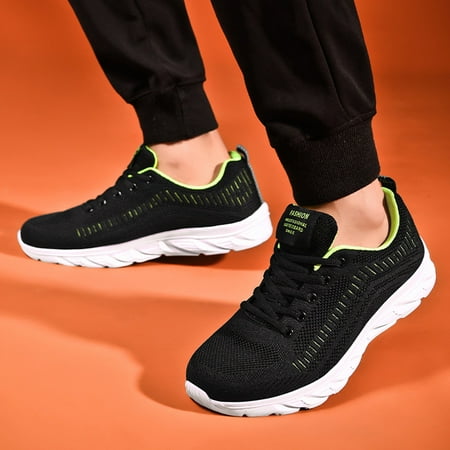 Fashion Men Mesh Mountaineering Casual Sport Shoes Lace Up Solid Color Running Breathable Soft Bottom Sneakers Green 11.5
Fashion Men Mesh Mountaineering Casual Sport Shoes Lace Up Solid Color Running Breathable Soft Bottom Sneakers Green 11.5