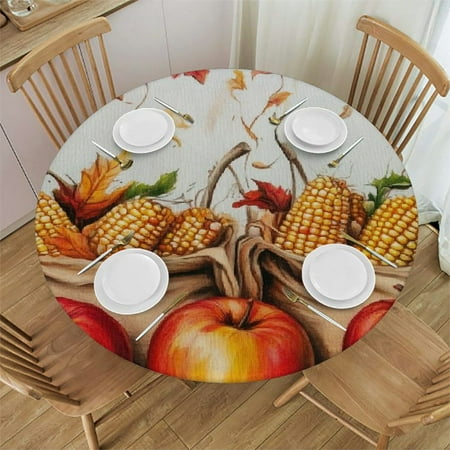 FUMJ Apples Corn Autumn Round Tablecloth for Picnic Dining Kitchen Farmhouse 100% Polyester Fiber 42 -46
FUMJ Apples Corn Autumn Round Tablecloth for Picnic Dining Kitchen Farmhouse 100% Polyester Fiber 42 -46