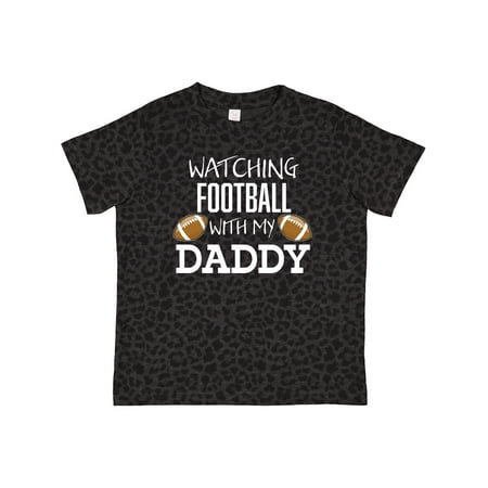 Inktastic Watching Football with My Daddy Gift Toddler Boy or Toddler Girl T-Shirt