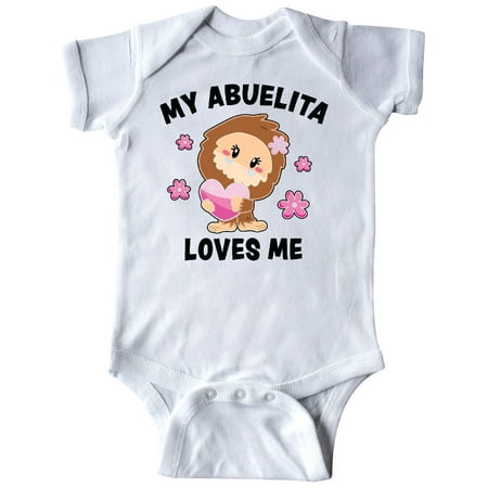 Inktastic My Abuelita Loves Me with Bigfoot Gift Baby Girl Bodysuit