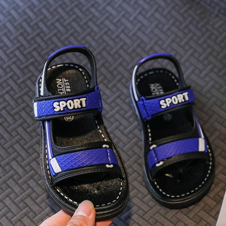 Wesracia Baby Shoes Boy s Soft-soled Beach Shoes Baby Boy s Anti-kickanti-kick Sandals Sandals