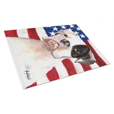Caroline s Treasures RDR3001LCB USA American Flag with Boxer Glass Cutting Board Large 12H x 16W multicolor
Caroline s Treasures RDR3001LCB USA American Flag with Boxer Glass Cutting Board Large 12H x 16W multicolor