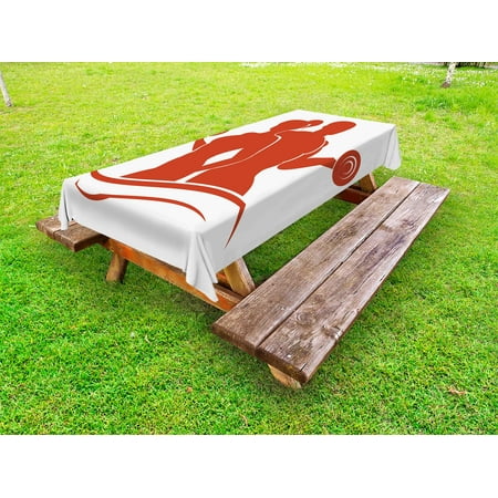 Fitness Outdoor Tablecloth Muscled Man and Woman Silhouettes Holding Dumbbells Gym Health Strength Activity Decorative Washable Fabric Picnic Tablecloth 58 X 120 Inches Orange White by Ambesonne
Fitness Outdoor Tablecloth Muscled Man and Woman Silhouettes Holding Dumbbells Gym Health Strength Activity Decorative Washable Fabric Picnic Tablecloth 58 X 120 Inches Orange White by Ambesonne