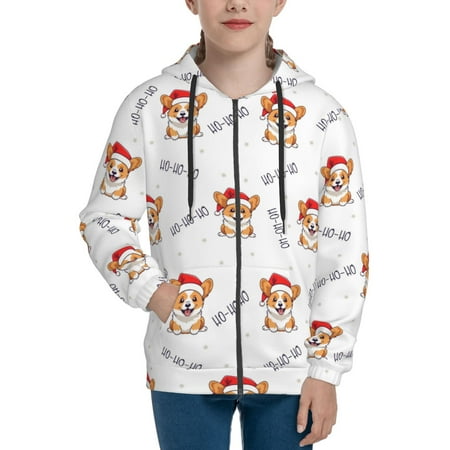 Hoodies for Teen Girls Boys Corgi With Santa Claus Hat Long Sleeve Youth Kids Essentials Zip Up Hoodie Lghtweight Fashion Hoodies & Sweatshirts Jacket Fall Winter Outfits Tops
Hoodies for Teen Girls Boys Corgi With Santa Claus Hat Long Sleeve Youth Kids Essentials Zip Up Hoodie Lghtweight Fashion Hoodies & Sweatshirts Jacket Fall Winter Outfits Tops