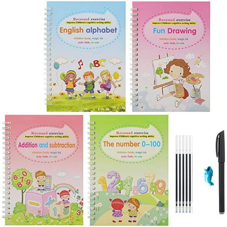 Gzztg Markers Magic Calligraphy Reused Handwriting 4 Copybook 1Pen 1Penholder 5 Refills 10Ml Pen
Gzztg Markers Magic Calligraphy Reused Handwriting 4 Copybook 1Pen 1Penholder 5 Refills 10Ml Pen