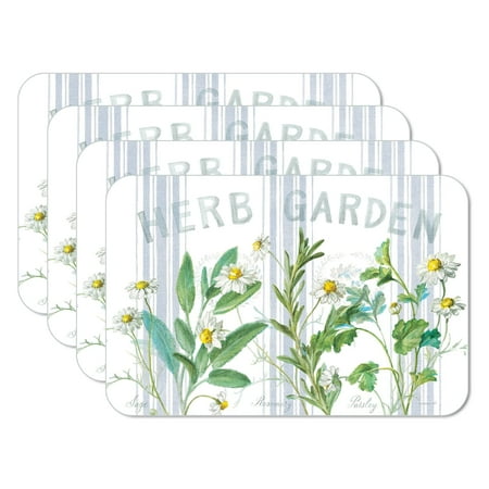CounterArt Flour Sack Herbs 4-Pack Reversible Flexible Plastic Tabletop Placemats
CounterArt Flour Sack Herbs 4-Pack Reversible Flexible Plastic Tabletop Placemats