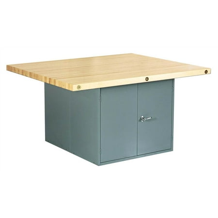 4-Station Workbench in Gray (w\/o Vise)