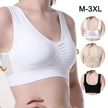 3Pcs Running Mesh Hollow Sports Underwear For Women Sport Top