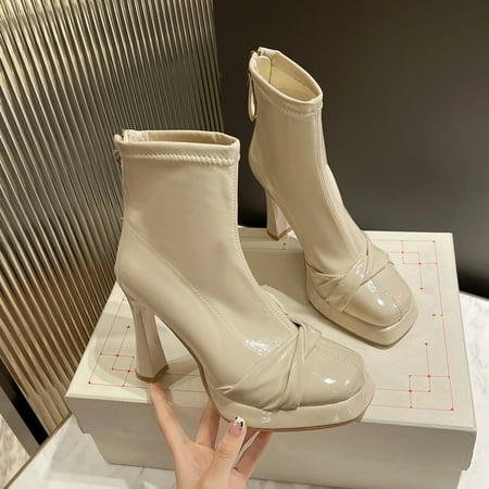 Big Holiday Savings Juebong Womens Fashion Solid Ankle Booties Zipper Women Square Head High Heel Boots Shoes
Big Holiday Savings Juebong Womens Fashion Solid Ankle Booties Zipper Women Square Head High Heel Boots Shoes