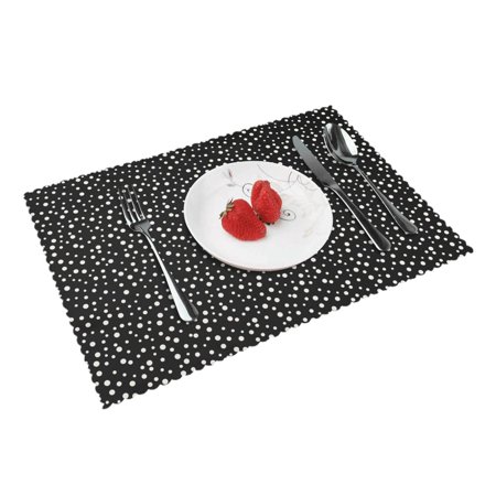 Home Dotted Background Placemats Set Of 4 Washable Wipeable Place Mats Place Mats For Festival Parties Family Dinner (12 X 18inch)
Home Dotted Background Placemats Set Of 4 Washable Wipeable Place Mats Place Mats For Festival Parties Family Dinner (12 X 18inch)