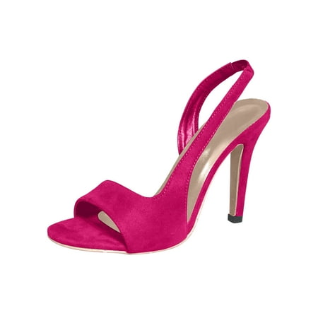 LWVITH Clearance! Women s Sandals Bridal Sandals Open Toe Shoes High Heel Sandals Wedding Party Evening Prom Sandals Pumps Strappy Slip On Comfortable Sandals Hot Pink 6.5
LWVITH Clearance! Women s Sandals Bridal Sandals Open Toe Shoes High Heel Sandals Wedding Party Evening Prom Sandals Pumps Strappy Slip On Comfortable Sandals Hot Pink 6.5