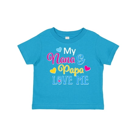 Inktastic My Nana and Papa Love Me with Hearts Gift Toddler Boy or Toddler Girl T-Shirt
Inktastic My Nana and Papa Love Me with Hearts Gift Toddler Boy or Toddler Girl T-Shirt