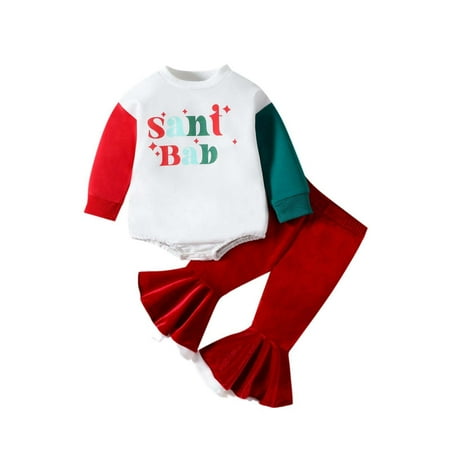 Binhe P-remium Baby Outfit Baby Girl Fall Winter Clothes Santa Baby Crewneck Sweatshirts Ribbed Flare Pants Set Toddler Christmas Outfits Crafted for Maximum Warmth and Comfort
Binhe P-remium Baby Outfit Baby Girl Fall Winter Clothes Santa Baby Crewneck Sweatshirts Ribbed Flare Pants Set Toddler Christmas Outfits Crafted for Maximum Warmth and Comfort