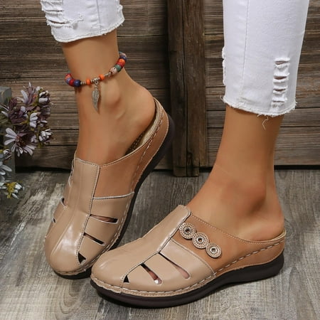 Yoslce Wide Shoes For Women New Summer Women S Sandals And Slippers Breathable Low-Heeled
Yoslce Wide Shoes For Women New Summer Women S Sandals And Slippers Breathable Low-Heeled