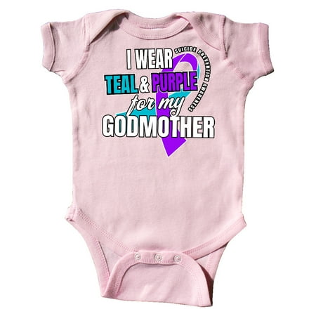 Inktastic Suicide Prevention I Wear Teal and Purple for My Godmother Gift Baby Boy or Baby Girl Bodysuit
Inktastic Suicide Prevention I Wear Teal and Purple for My Godmother Gift Baby Boy or Baby Girl Bodysuit