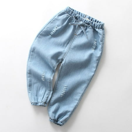 Yubatuo Children Baby Boy Girl Cartoon Hole Denim Long Pants Elastic Waist Jeans Clothes Blue 100
Yubatuo Children Baby Boy Girl Cartoon Hole Denim Long Pants Elastic Waist Jeans Clothes Blue 100