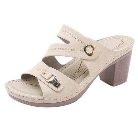 Jikolililili Fashion Women s Casual Shoes Breathable High Heels Outdoor Leisure Sandals Women Shoes Christmas 2022 Deals Clearance
Jikolililili Fashion Women s Casual Shoes Breathable High Heels Outdoor Leisure Sandals Women Shoes Christmas 2022 Deals Clearance