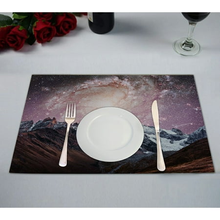ECZJNT Starry Sky Snow-Capped Peaks Main Caucasian Ridge Placemat Table Mat Cup Mat 12x18 inch Set of 2
ECZJNT Starry Sky Snow-Capped Peaks Main Caucasian Ridge Placemat Table Mat Cup Mat 12x18 inch Set of 2