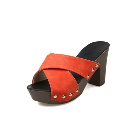 Crocowalk Women s Slides Beach Dress Sandal Heeled Sandals Womens Heels Work Non-Slip Platform Slippers Orange 5.5
Crocowalk Women s Slides Beach Dress Sandal Heeled Sandals Womens Heels Work Non-Slip Platform Slippers Orange 5.5