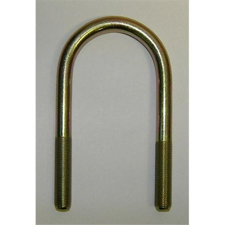 14122073 U-Bolt 0.5 In. - 20 x 5.10 In. For 2.38 In. Tube Yellow Zinc