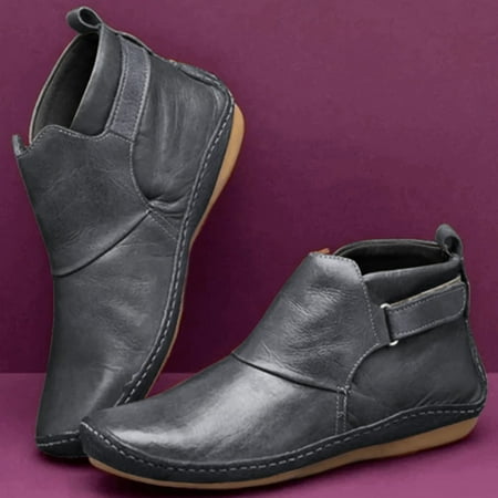Flat Leather Comfortable Color Ankle Women s Boots Casual Hook Loop Fashion Pure women s boots
Flat Leather Comfortable Color Ankle Women s Boots Casual Hook Loop Fashion Pure women s boots